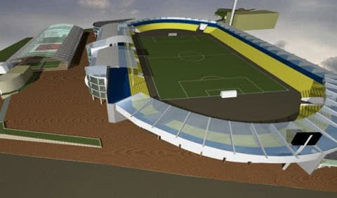 Реконструкція стадіону у Тернополі пройшла перший етап
