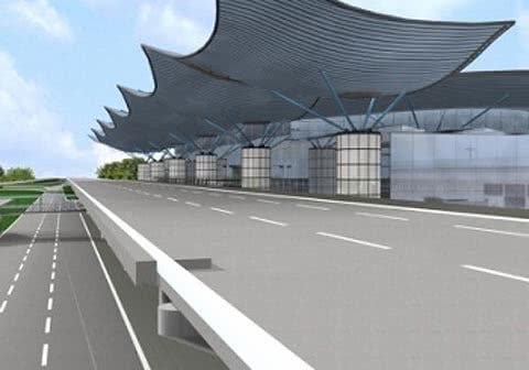 Каркас даху терміналу D `Борисполя` готовий на 25%
