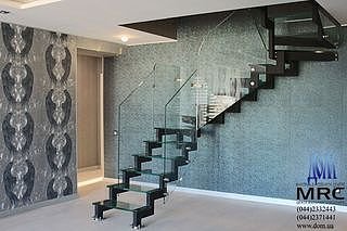 Стеклянная лестница c ограждением из стекла от ДОМ тм &mdash; ЦЕНТР МАТЕРИАЛОВЕДЕНИЯ