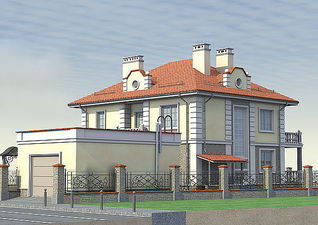 Коттедж, Нивки &mdash; Творческая Архитектурная Мастерская "А.Володарская"