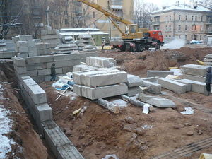 Фундамент блочный. &mdash; Арена-Строй