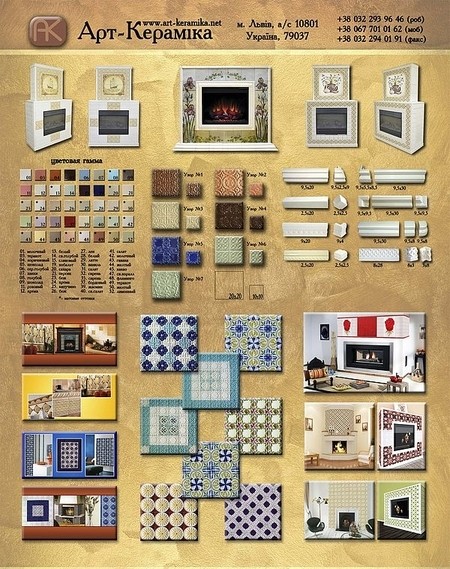 Камины, изразцы