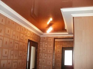 Глянцевый натяжной потолок &mdash; Центр стель