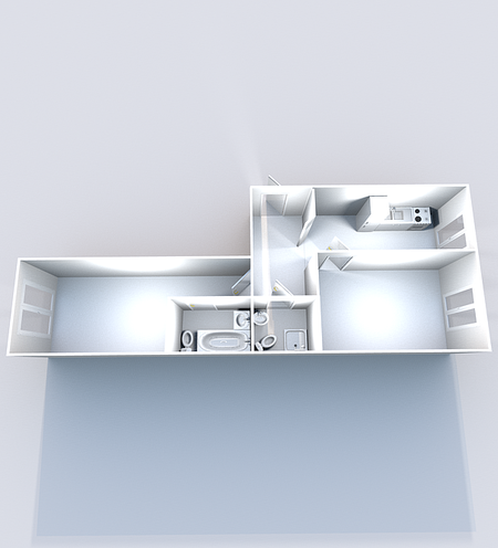 Двухкомнатная квартира