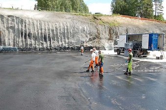 Гидроизоляция фундамента Рапидфлексом — Ітум Гидроизоляция фундамента Рапидфлексом — Ітум