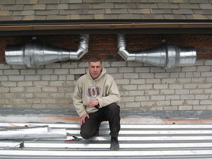 Установка канальных вентиляторов. &mdash; Карофф