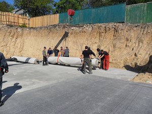 Укладка бентонитовых матов Bentomat &mdash; ПСМ