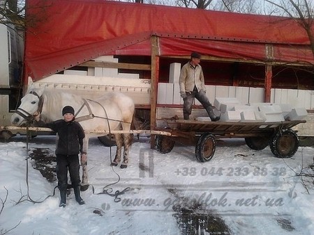 Выгрузка газобетона Купянск