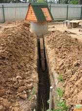 траншея под водопровод &mdash; Меридиан