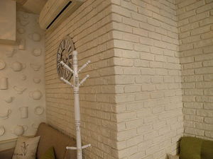 гипсовая плитка кирпич Средневековый белый &mdash; OldStone