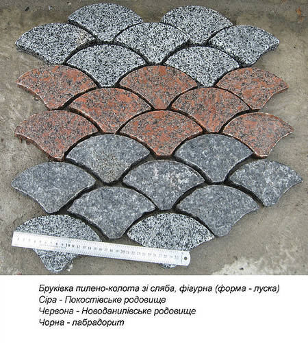 Плитка тротуарная чешуя