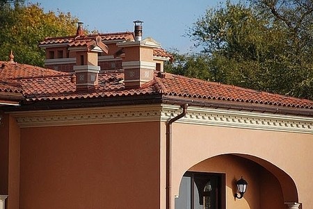 Пансионат семейного типа, г.Одесса. Кровля и водосточные системы