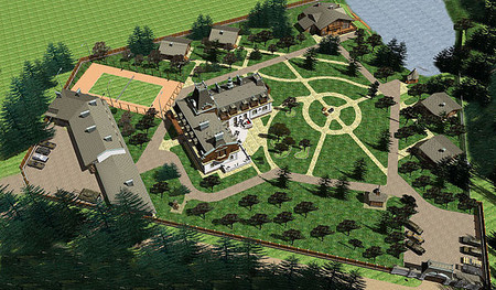 Охотничий клуб в Черкасской обл. с реконструкцией и надстройкой одноэтажного здания под VIP Отель