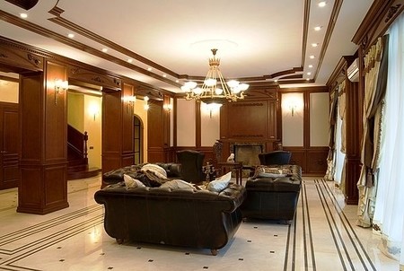 Каминный зал в английском стиле