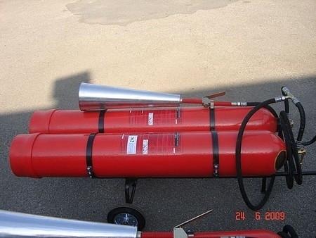 Огнетушители углекислотные передвижные ВВК