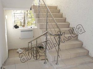 Лестничные перила из нержавейки &mdash; Аргон-Крым