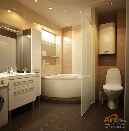 Дизайн интерьера санузла