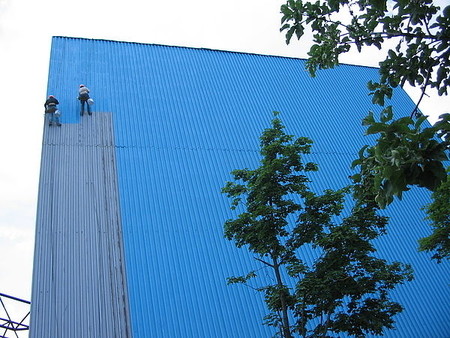 покраска крыши