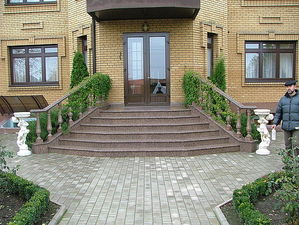 Лестничная группа. Входная группа. Ступени. Облицовка фасадов. — ДЮЛОН Лестничная группа. Входная группа. Ступени. Облицовка фасадов. — ДЮЛОН