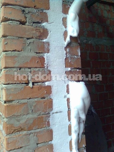 Утепление пеноизолом