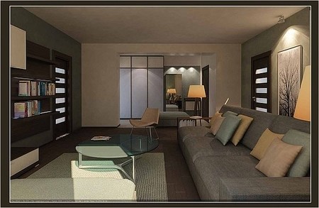 гостиная в квартире 150 м2