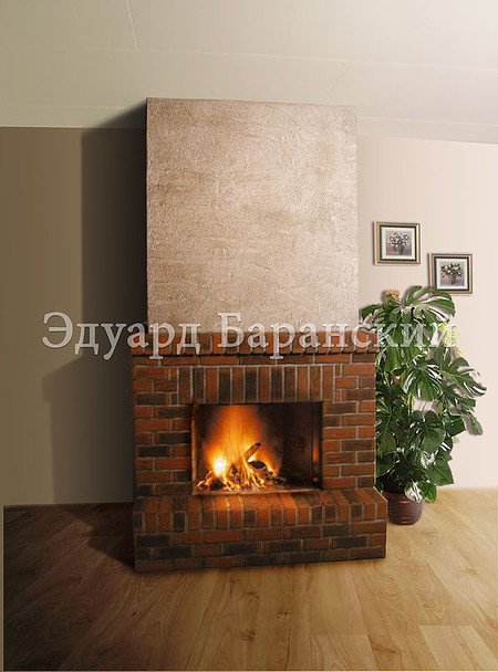 Камины с клинкерной плиткой