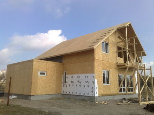 Смонтированный каркас канадского дома площадью 170 м кв &mdash; Модуль Тех