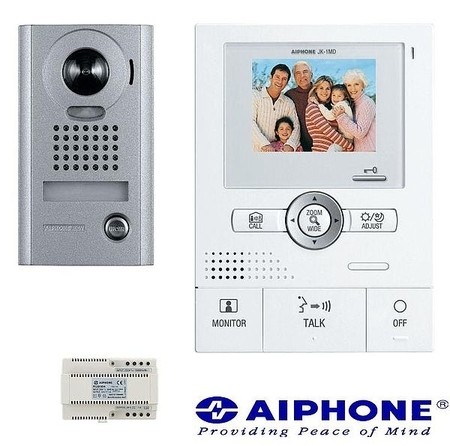 Цветной видеодомофон для коттеджей AIPHONE (Япония) с углом обзора 170*