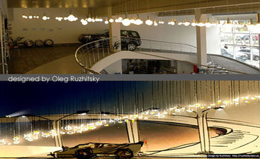 Структурная световая инсталляция — Ружицкий Структурная световая инсталляция — Ружицкий