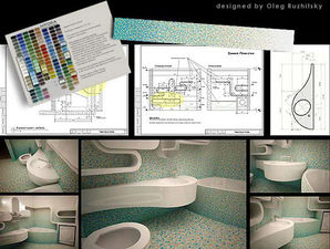 Ванная комната и `ленточная` структура мебели — Ружицкий Ванная комната и `ленточная` структура мебели — Ружицкий