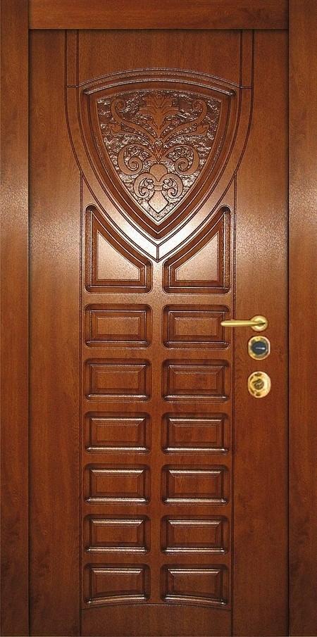 Стальная дверь Сарбона винурит патина Щит