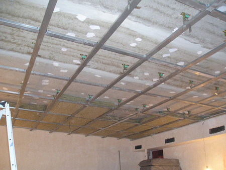 Шумоизоляция потолка в Спортивно-оздоровительный клубе `Фитнес-класс`, г. Киев