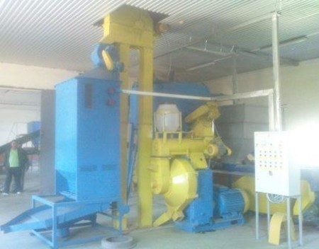 Узел гранулирования биомассы