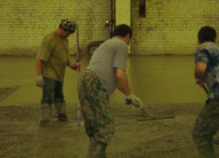 Приемка и распределение бетона