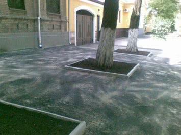 Выполняем асфальтировку