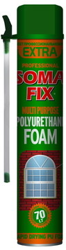 Пена монтажная SOMAFIX EXTRA ручная, 850 мл.,70 л.
