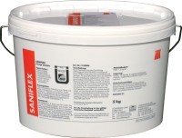 SANIFLEX (САНІФЛЕКС) готовий до застосування, що не містить розчинників, пастоподібний герметизуючий матеріал, після затвердіння еластичний, водонепроникний, проте паропроникливий. SANIFLEX (САНІФЛЕКС) готовий до застосування, що не містить розчинників, пастоподібний герметизуючий матеріал, після затвердіння еластичний, водонепроникний, проте паропроникливий.