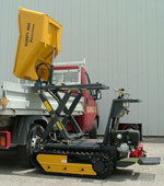 Транспортер з самозавантаженням і системою високої вивантаження FIORI minidumper 800Pdiesel, гумові гусениці, самоскид в / п 800кг Транспортер з самозавантаженням і системою високої вивантаження FIORI minidumper 800Pdiesel, гумові гусениці, самоскид в / п 800кг