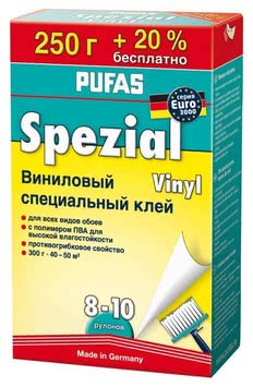 Клей для виниловых обоев Пуфас 250 г + 20% бесплатно Акция